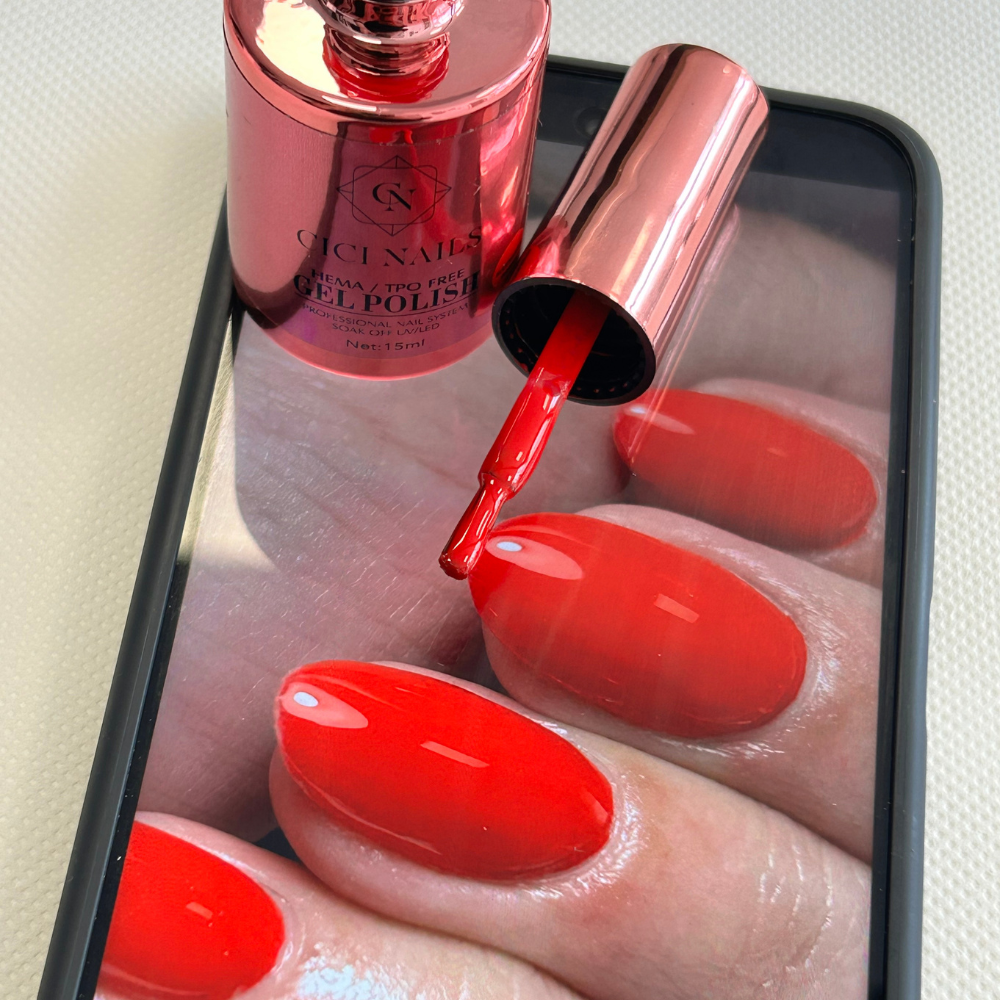 successful woman – intenzivna klasična crvena nijansa uspjeha crveni trajni lak cici nails gel polish