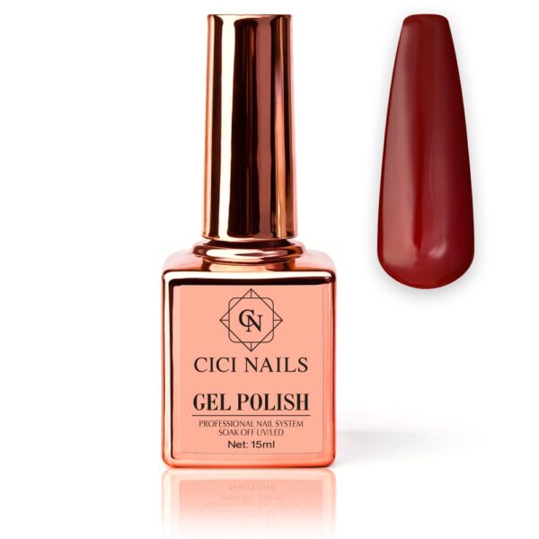 Gel-Polish-Rouge tamna bordo crvena nijansa cici nails