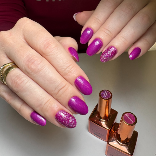 consistent i sparkling raspberry gel polish cici nails