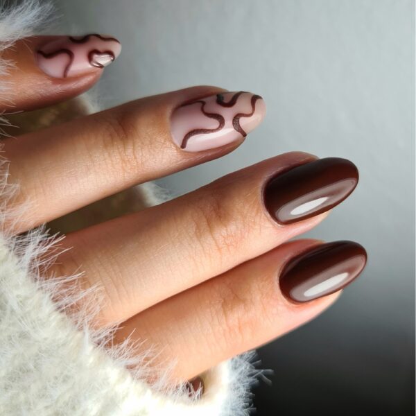 secret 15 ml elegantna tamno čokoladna nijansa gel polish cici nails