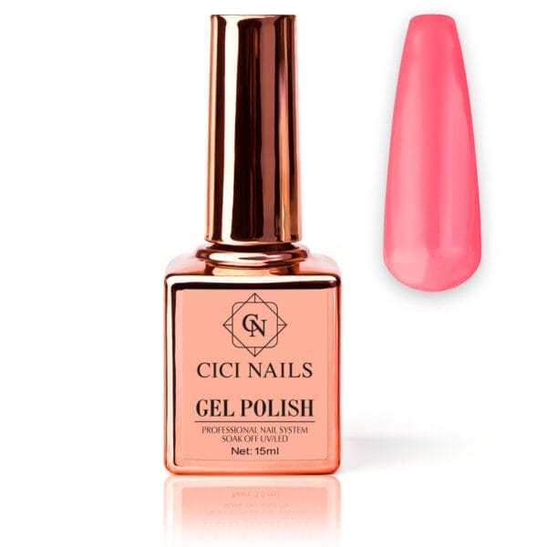 Gel-Polish-Salmon-Pink cici nails