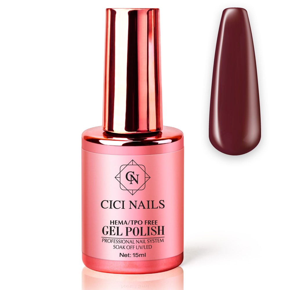 76 – modern red 15ml – tamnocrvena elegancija na noktima cici nails