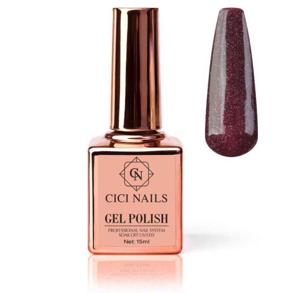 Gel Polish Santas Sleigh crveni božićni nokti cici nails