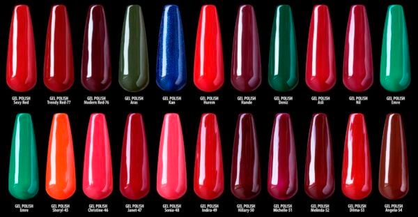 Gel Polish Christmas Templ
