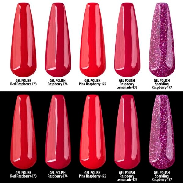 Gel Polish Raspberry Collection Mix