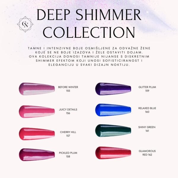 Deep shimmer collection Cici nails trajni lakovi za nokte