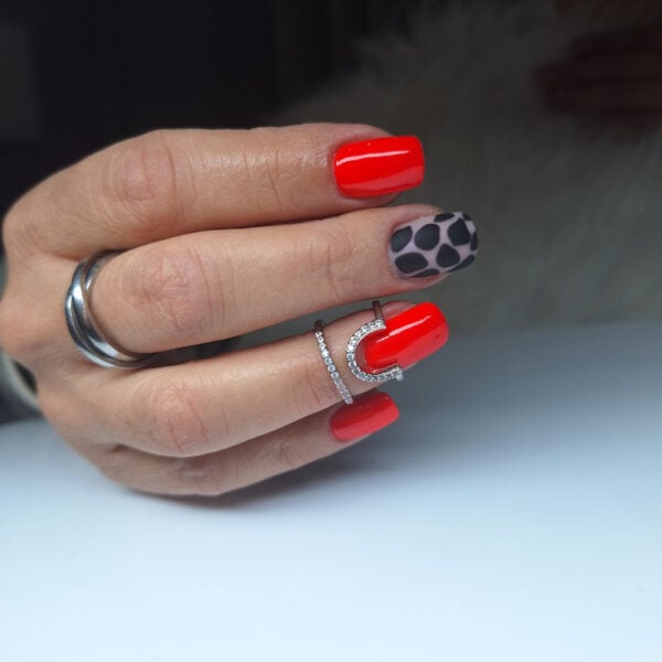 213 coral glow crveno narančasti trajni lak za nokte cici nails