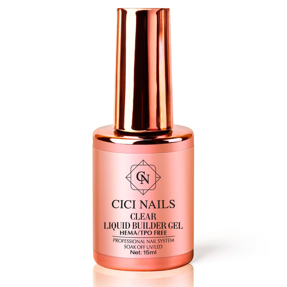 clear liquid builder gel gel u bočici hema free