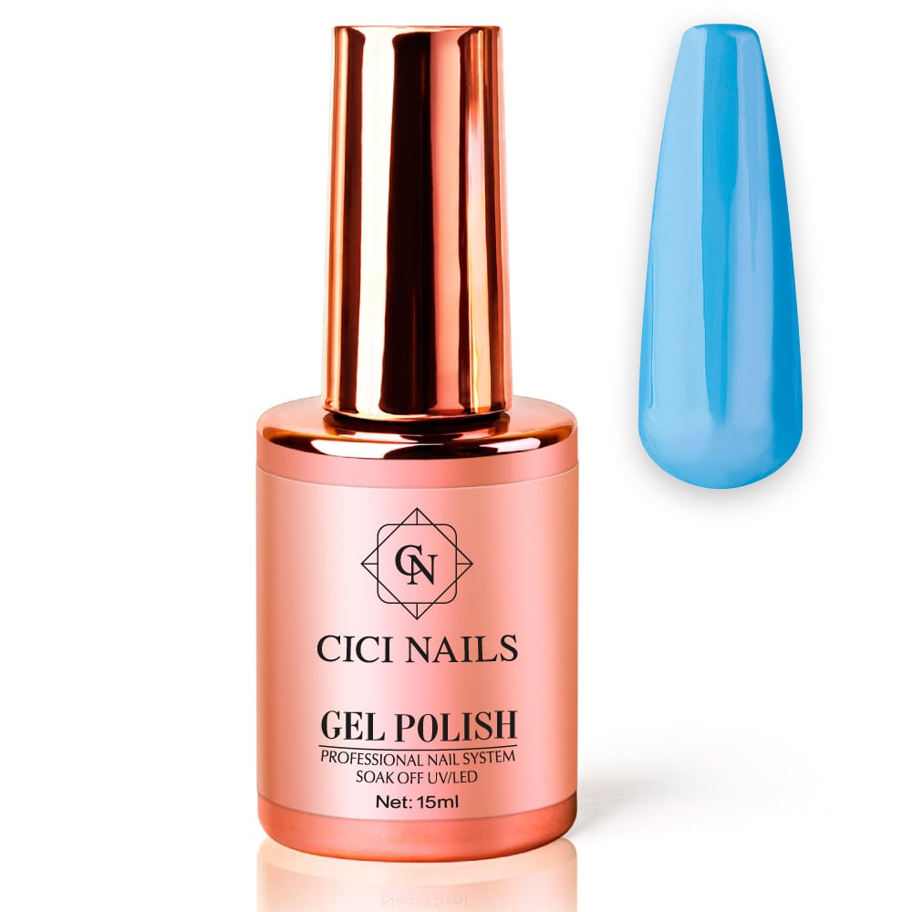 gel polish electric round plavi trajni lak