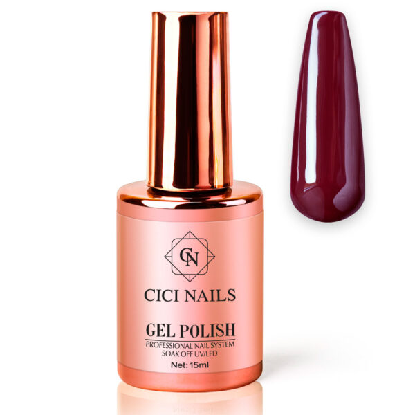 Cici Nails gel polish Hande round crveno smeđi trajni lak