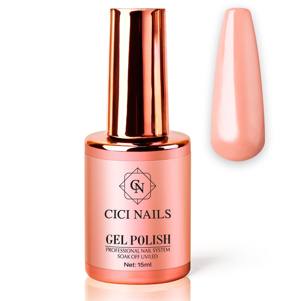gel polish light sand 59 round bež nude trajni lak