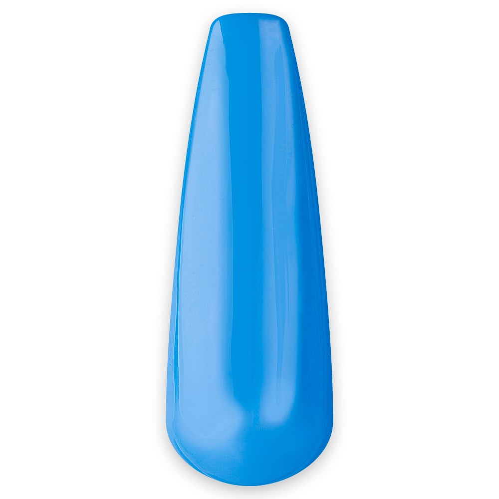 gel polish pure summer blue nail