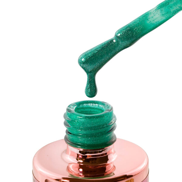 lush lagoon coral 218 cat eye zeleni trajni lak cici nails