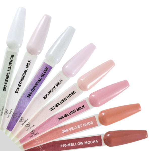 milky elegance collection lepeza cici nails