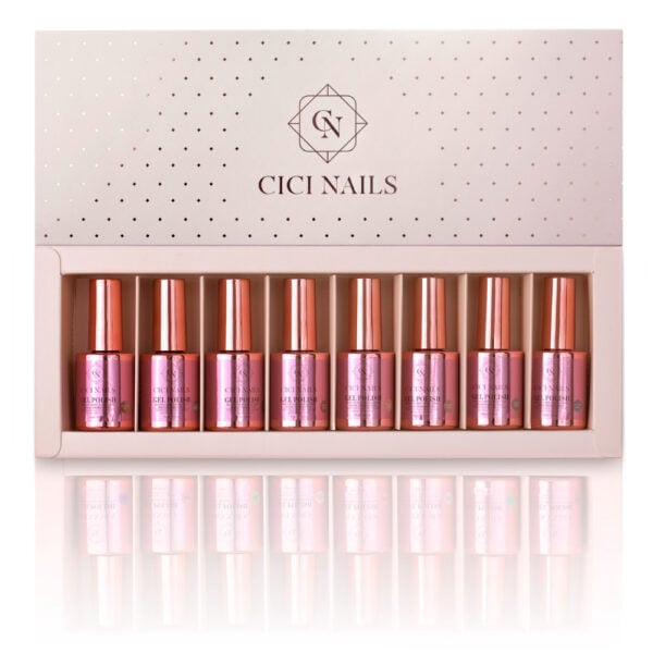 Cici nails mocha mist collection box kolekcije mocha gel lak za nokte