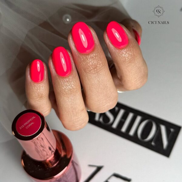 212 tropical coral 15ml roza trajni lak za nokte Cici Nails