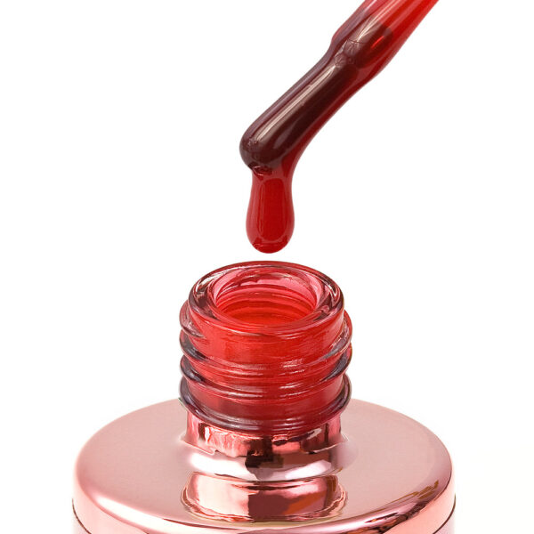 244 poppy red – intenzivno crveni trajni lak stakleni cici nails