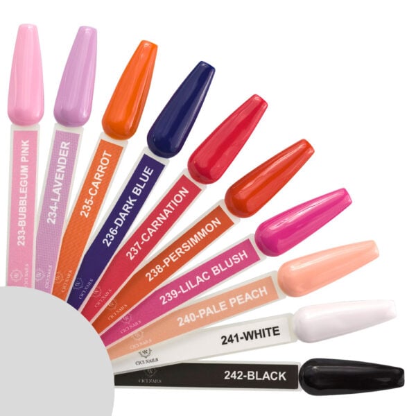hema/tpo free gelpolish nijanse cijele kolekcije na lepezi cici nails