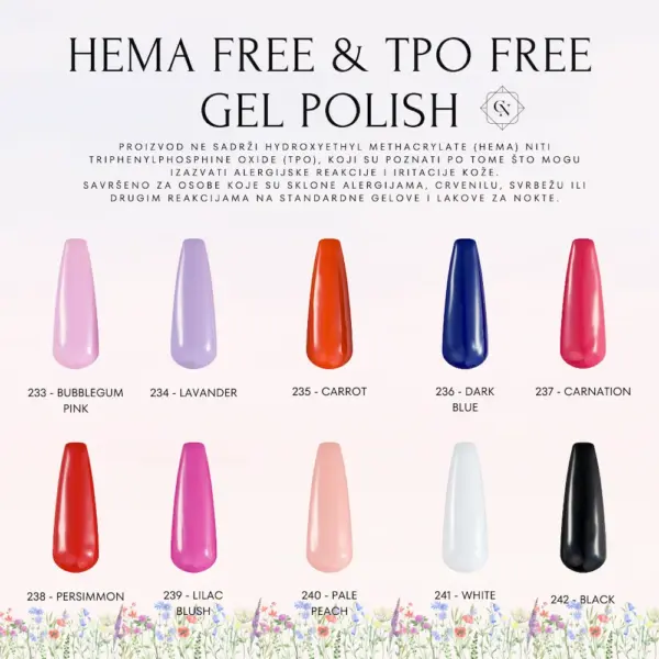 hema free & tpo free nova kolekcija za osjetljive klijentice cici nails