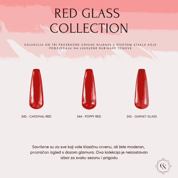 red glass collection vizual cici nails