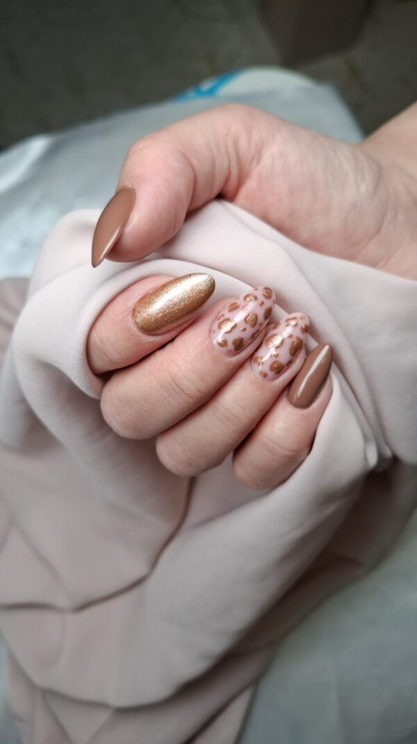 219 - Velvet Mist 8ml - svjetlucavi mocha trajni lak za nokte