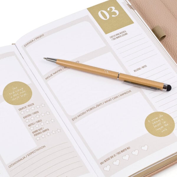 planer beige 2026 – elegancija i organizacija sve u jednom