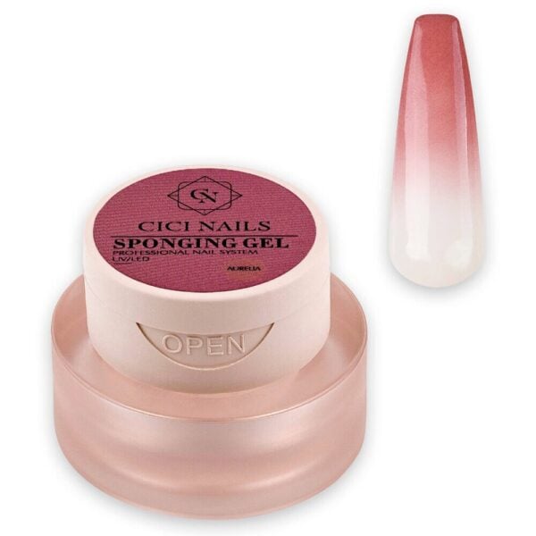 sponging gel aurelia jednostavno do ombre efekta