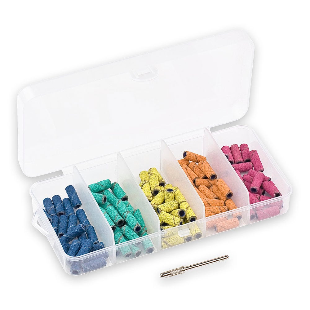 set mini brusnih kapica + mini mandrel – precizno oblikovanje