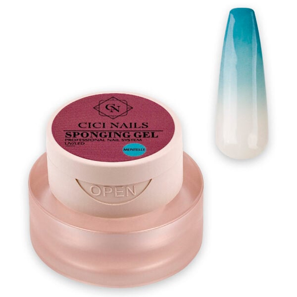 sponging gel mentelle za savršeni ombre look tirkizni gel za tapkani ombre