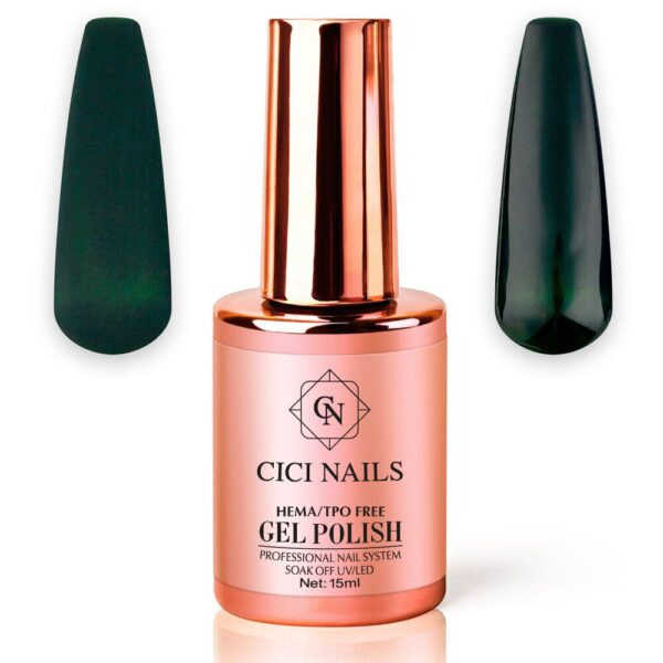 273 midnight moss 15ml tamno zelena nijansa - cici nails trajni lak za nokte
