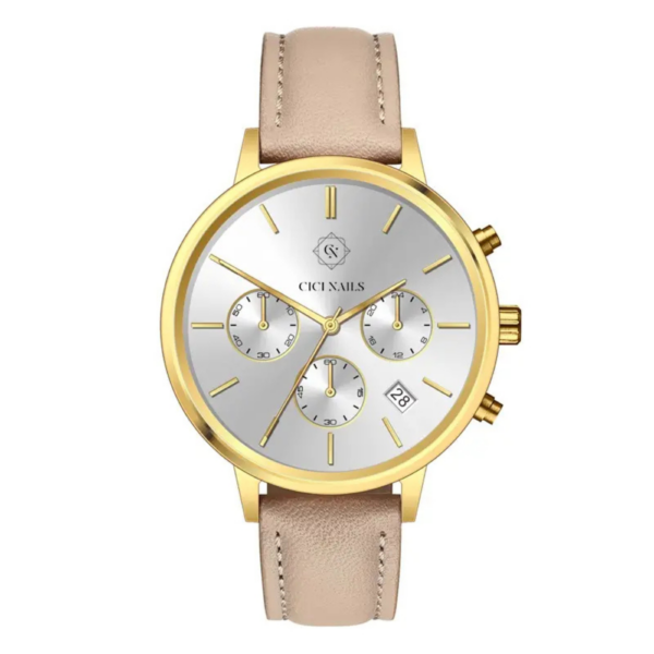 AURORA-GOLD-CHRONO-CICI-NAILS-SAT-ELEGANTNI-S-KOZNOM-NARUKVICOM