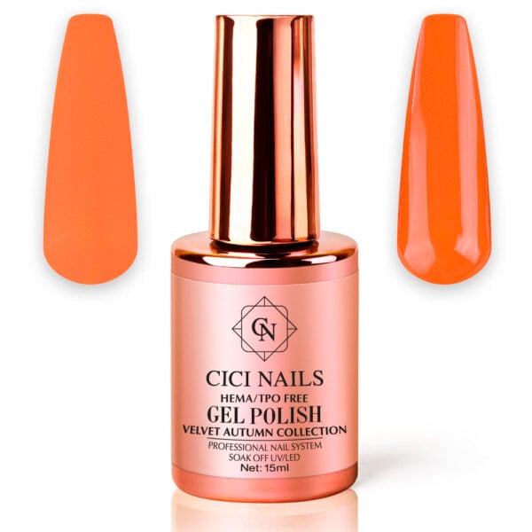261 ember flame 15ml intenzivna narančasta (boja plamena) trajni lak | CICI NAILS