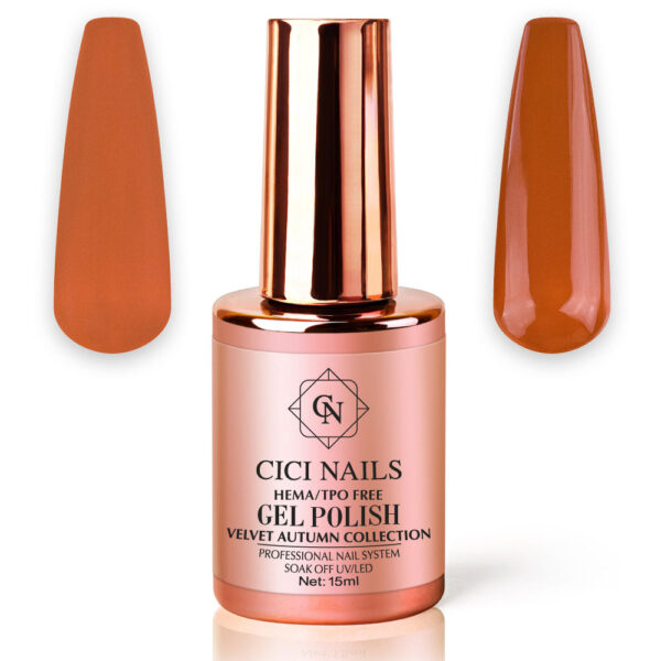 262 terra mystica 15ml zagasito crveno narančasta (trajni lak) cici nails