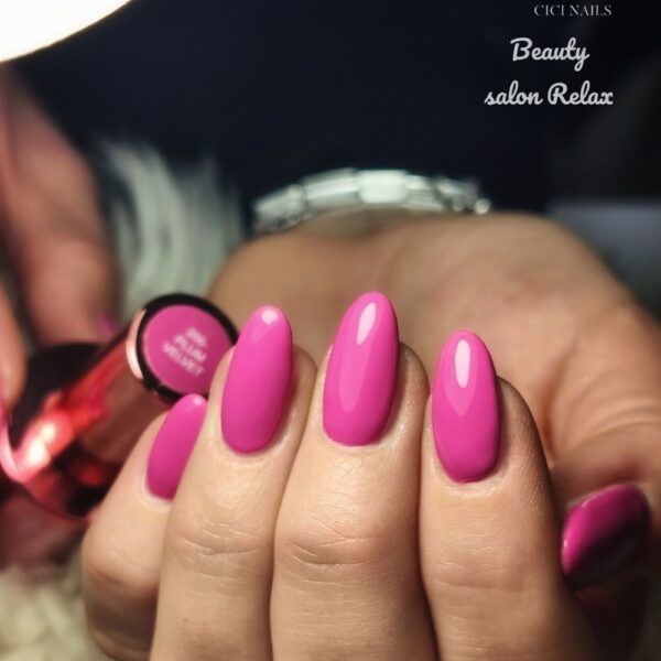 266 plum velvet 15ml trajni lak za nokte u baršun ružičastoj nijansi cici nails