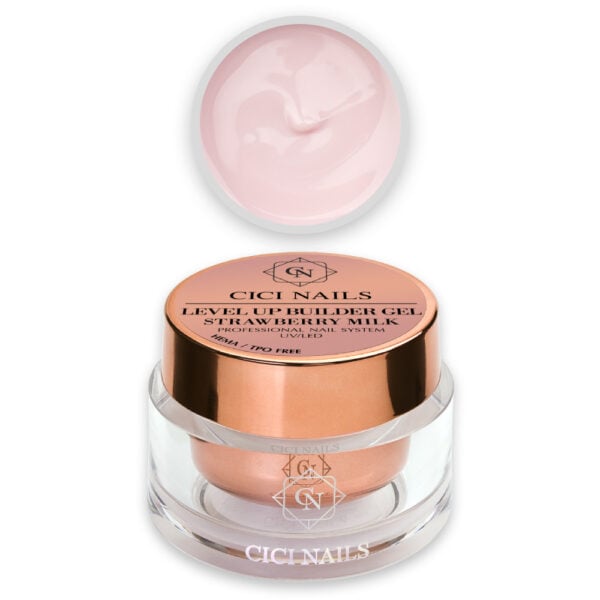 level up strawberry milk gradivni gel u mliječno nude nijansi 50 g cici nails slavonski brod