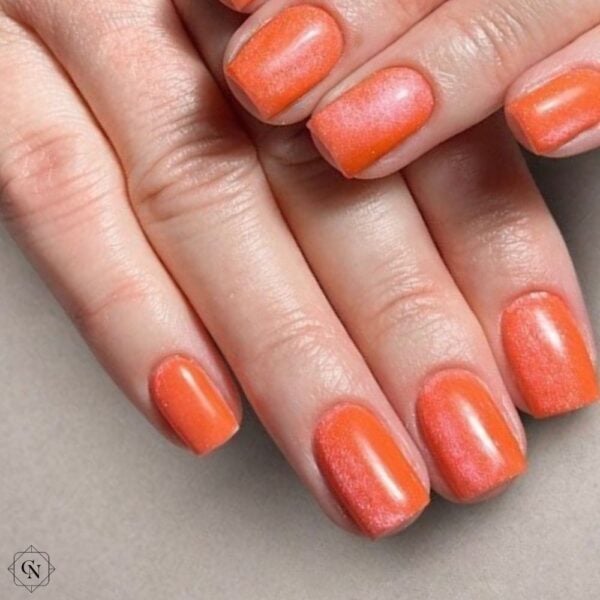 216 mango mist 8ml – trajni lak u narančasto mango cat eye nijansi cici nails