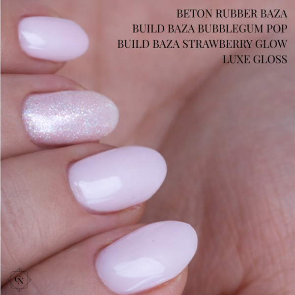 build base bubblegum pop gradivna baza u boji i build base Strawberry Glow cici nails