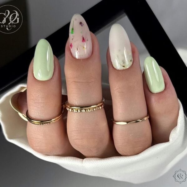 358 matcha cream pastelno zeleni trajni lak za nokte cici nails