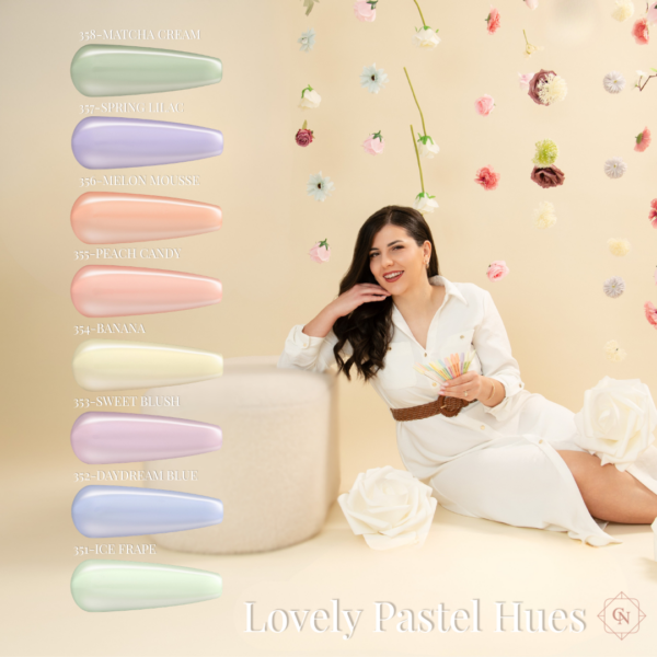 lovely pastel hues collection pastelne boje gel polish cici nails