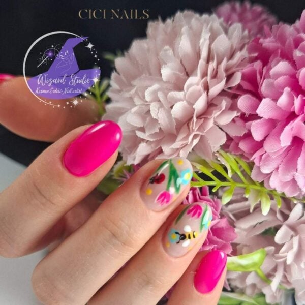 101 aruba 8ml trajni lak, neonska fuksija visoke pigmentacije cici nails