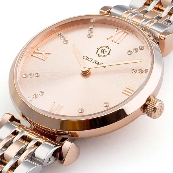 blush royale ženski sat u luksuznoj rose gold i silver izvedbi
