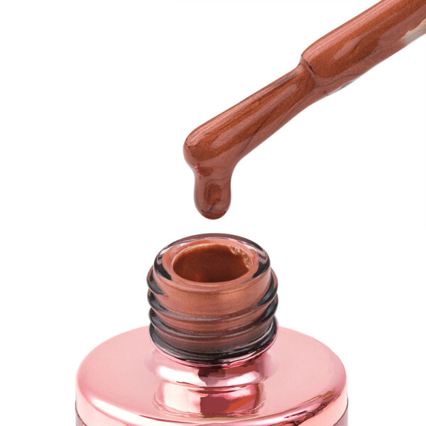 136 dark delight 8ml – smeđi trajni lak sa šljokičastim sjajem cici nails
