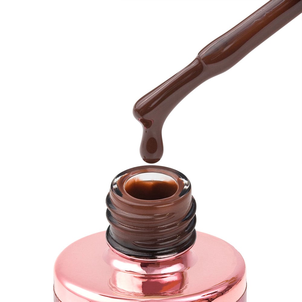 130 chocolate glaze 8ml – čokoladno smeđi trajni lak za nokte cici nails
