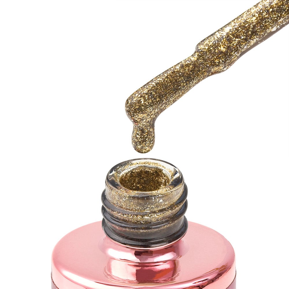 170 fireplace glow 8ml – zlatni trajni lak s glitter efektom cici nails