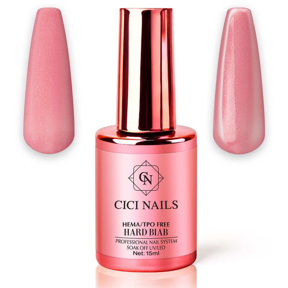 hard biab glam nude 15ml Cici nails gradivni gel lak u bočici u roza nijansi