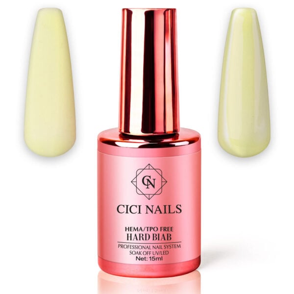 Cici nails gradivni gel lak u boji hard biab icy yellow 15ml