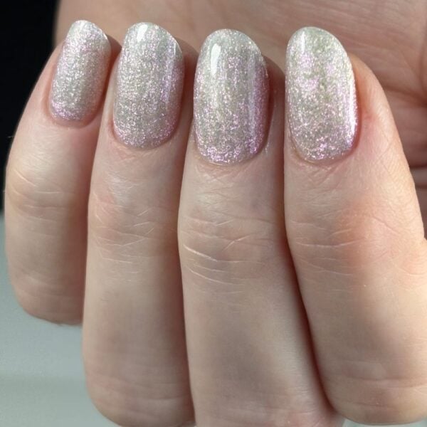 level up cosmic crush prozirni srebrni glitter gradivni gel za nokte | CICI NAILS ZAGREB