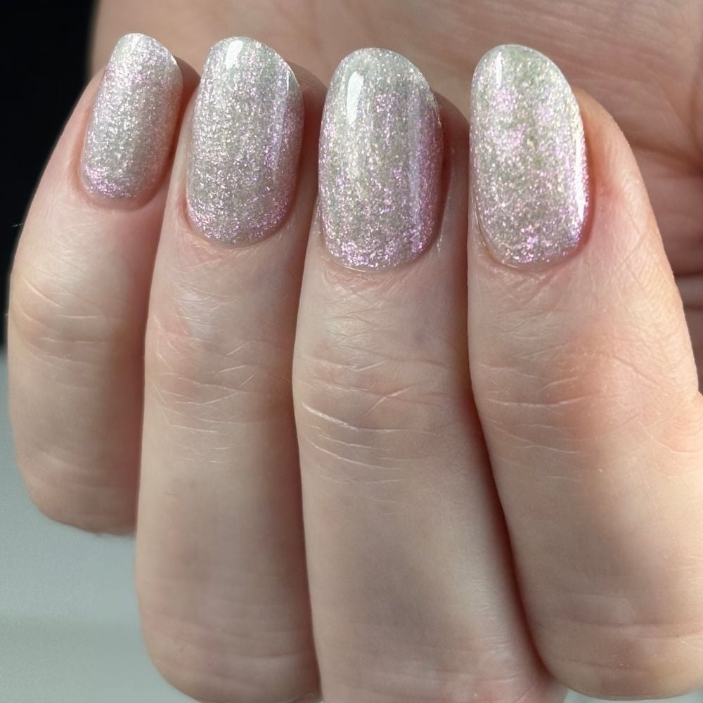 level up cosmic crush prozirni srebrni glitter gradivni gel za nokte | CICI NAILS ZAGREB