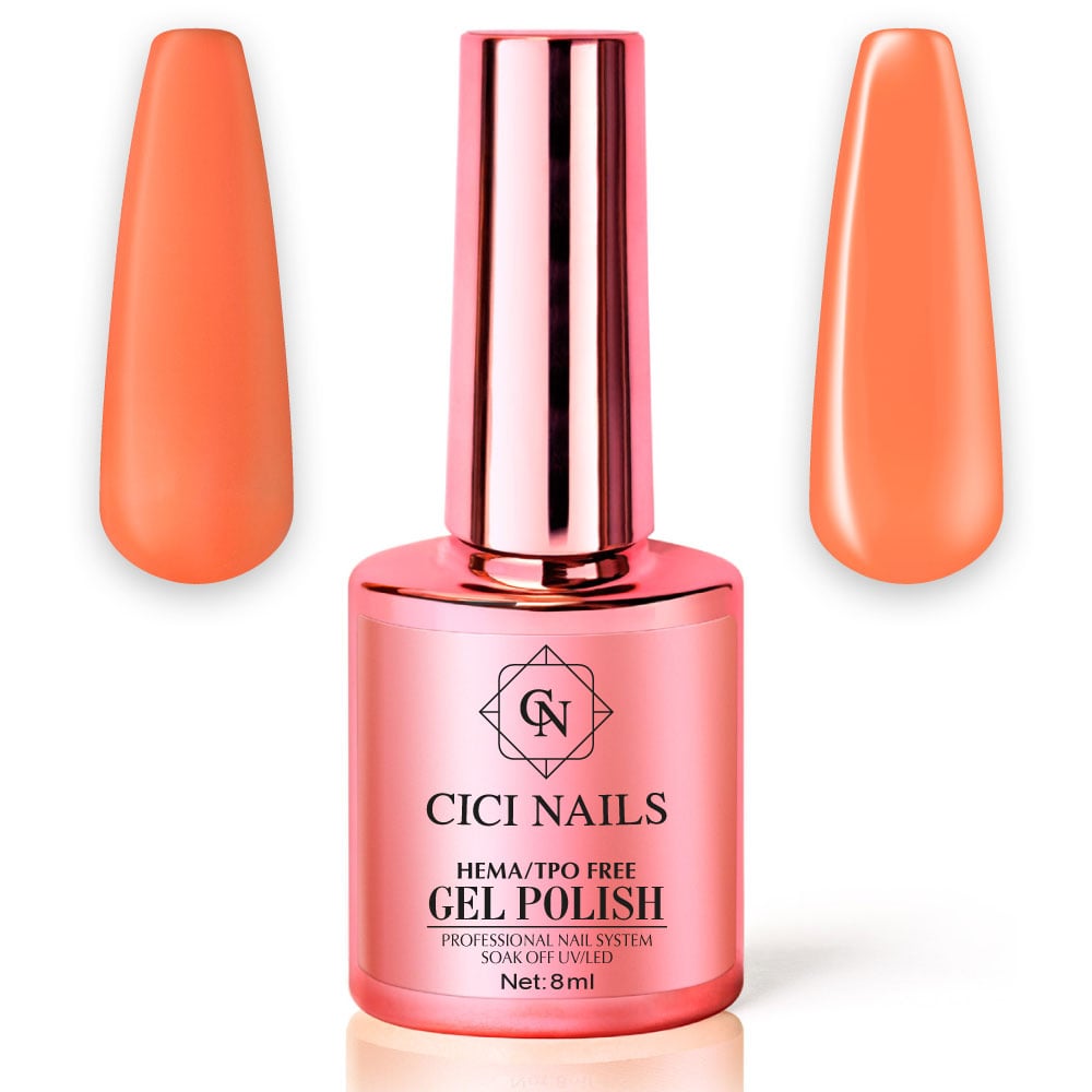 80 mango tango 8ml – neon mango narančasti trajni lak cici nails