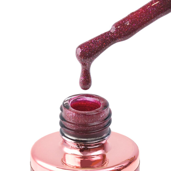 307 mary 8ml – rubin crveni trajni lak s holografskim glitterom